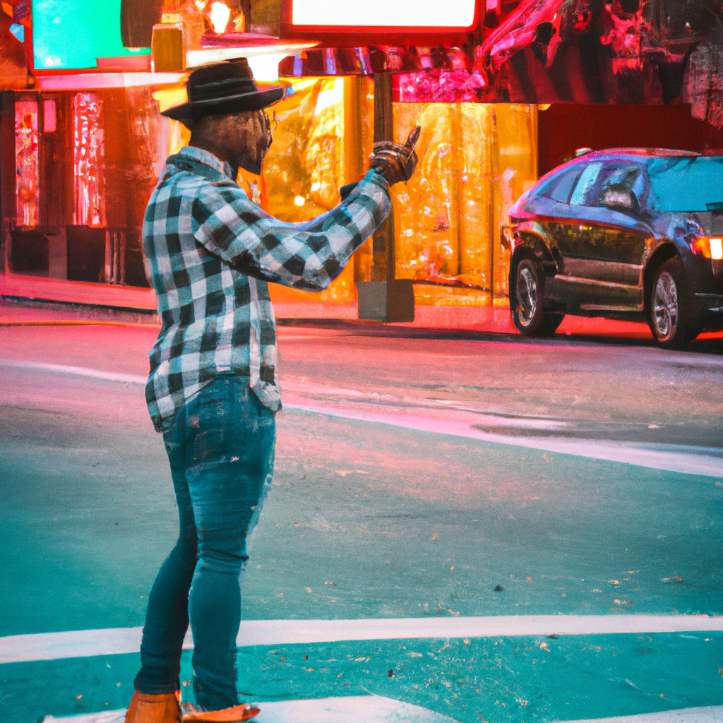 Mateo coordinando en calles de Buenos Aires al atardecer (foto generada)